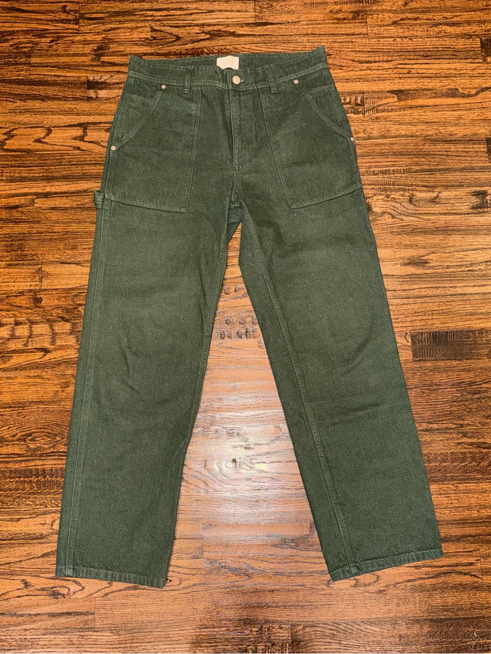 Aimé Leon Dore Green Workwear Carpenter Pants Soft Cotton Size Medium